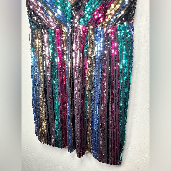 Lane Bryant Multi-Colored Sequin Party Formal Dress Size 20 - Picture 2 of 13